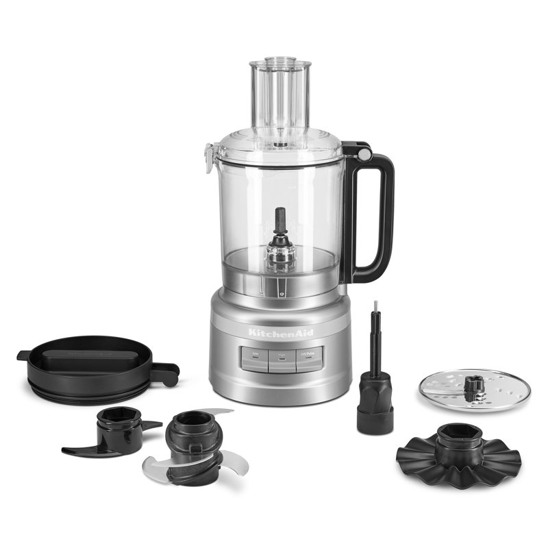 KitchenAid® 9 Cup Food Processor, Contour Silver