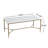 Anvil Modern Industrial Manufactured Wood Dining Table with Hammered Metal Base-1459773619
