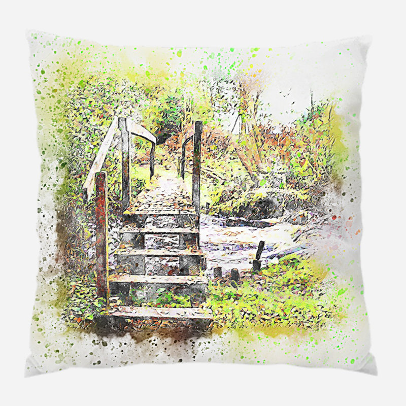 Coussin river Natalya, Microsuède, Intérieur