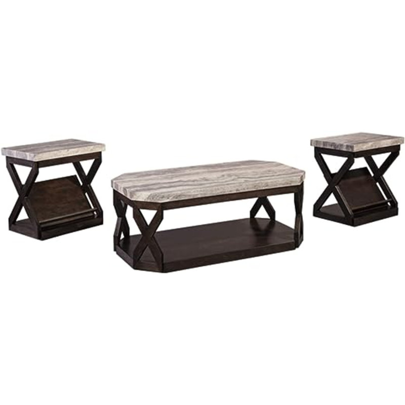 Mysliwiec 3 - Piece Solid Wood Living Room Table Set