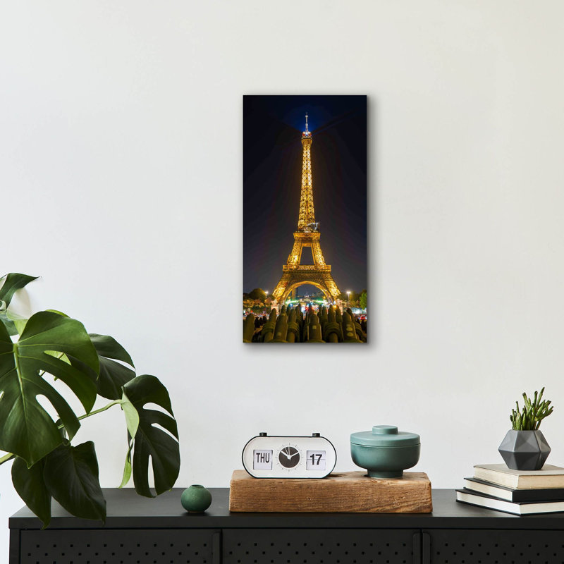 'Paris - Eiffel Tower At Night' by Epic Portfolio Acrylic Glass Wall Art