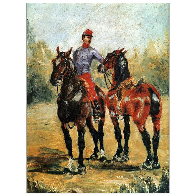 Henri De Toulouse-Lautrec - Wrapped Canvas Painting, 120cm H x 90cm W x 1.8cm D