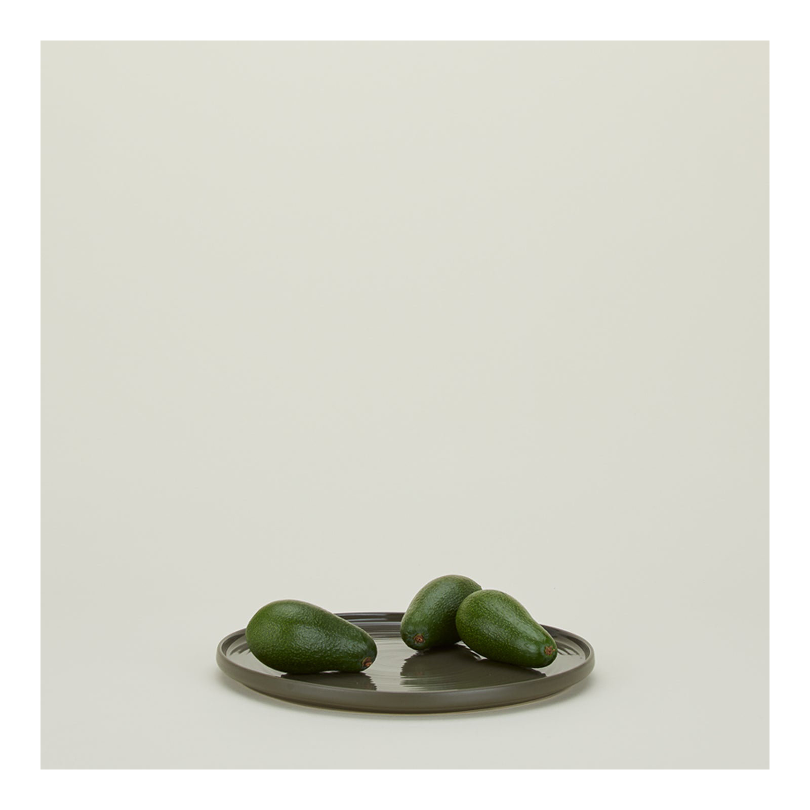 Round Platter, Olive
