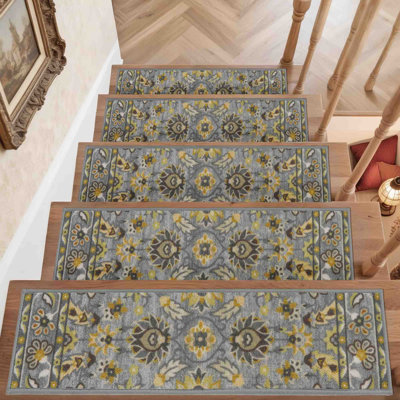 Tapis d'escalier antidérapant (ensemble de 15)