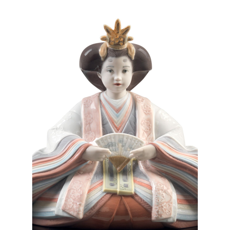 Hina Dolls Figurine, Blue/Pink/White