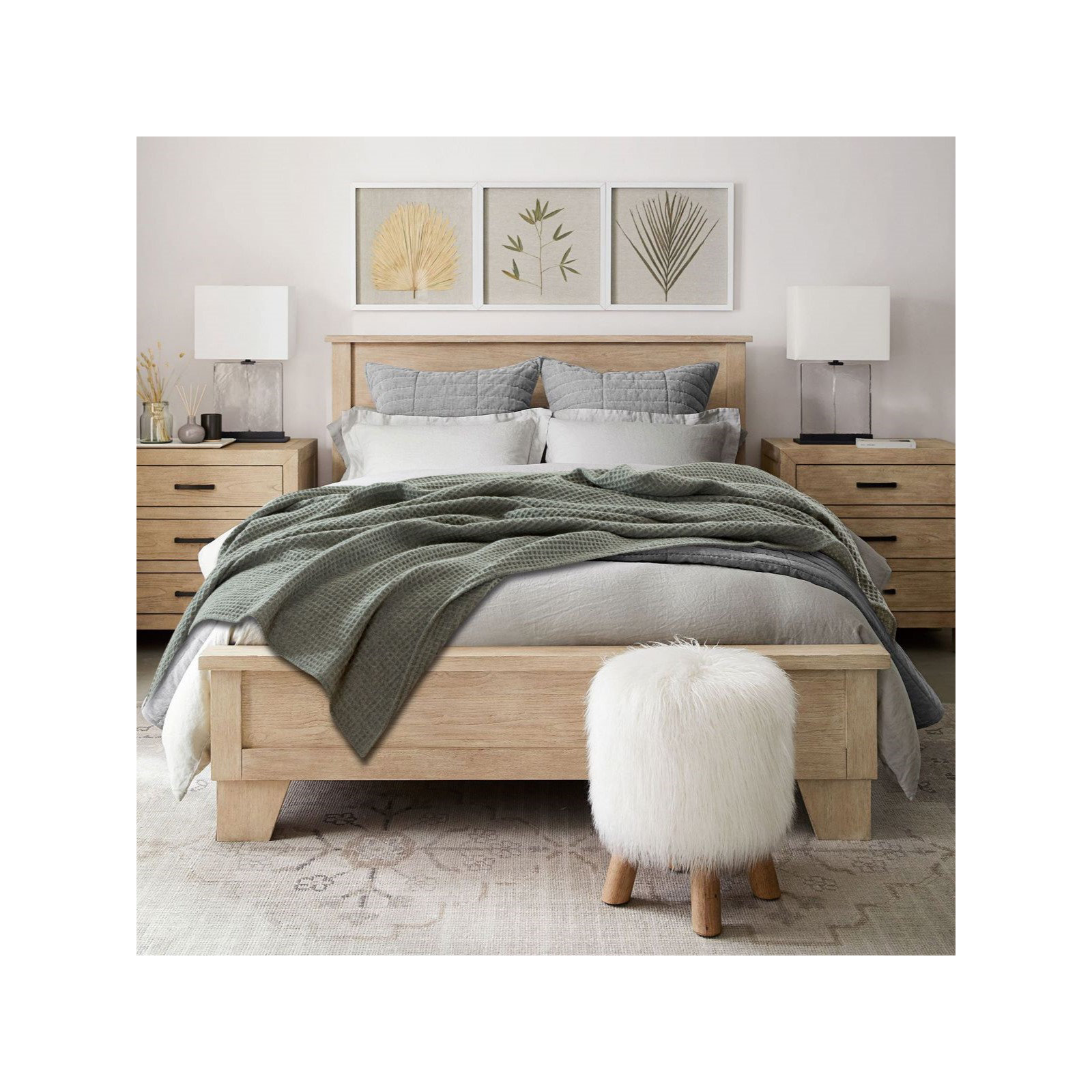 Sonder Weighted Throw Blanket, King, 8, Light Gray