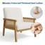 Upholstered Linen Accent Chair-320570136