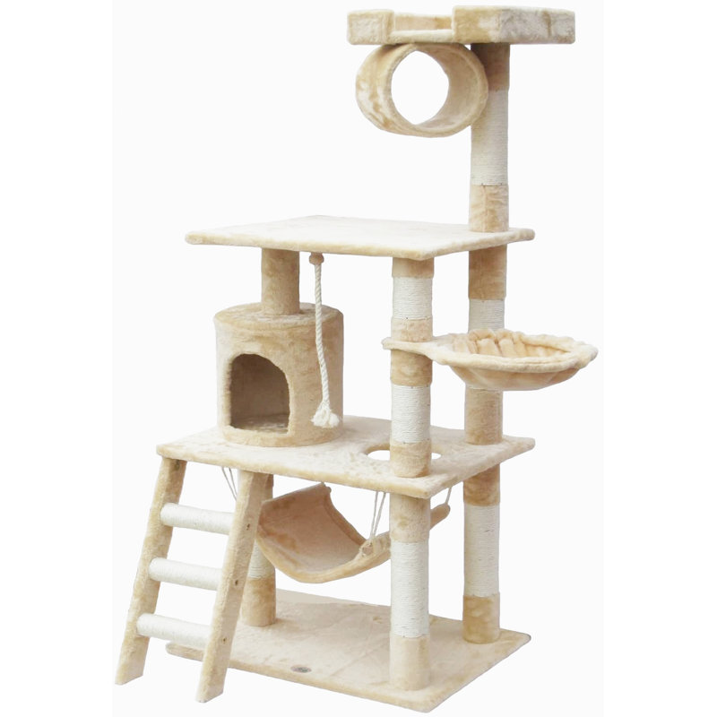 57" Buchanan Cat Tree, Beige
