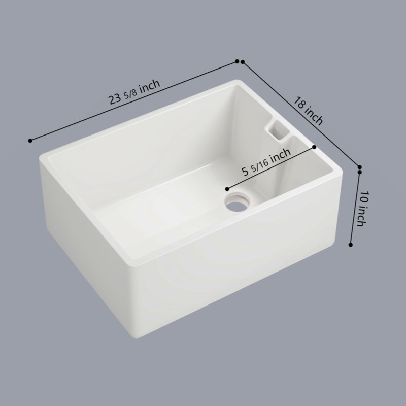 Ceramic Single Bowl Kitchen Sink