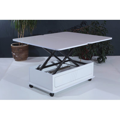 Table basse Rio Smart pour le salon, hauteur réglable et design polyvalent pour un confort moderne