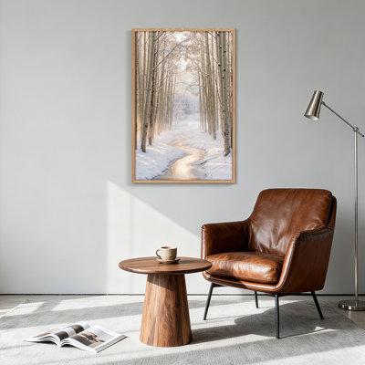 Winter Path, reproduction d'art sur toile, ensemble de 1