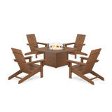 POLYWOOD by AllModern Outdoor Adirondack Chair With Table