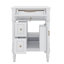 Meuble-lavabo de salle de bain avec lavabo intégré, armoire autoportante avec tiroir rabattable et tablette réglable-334968864