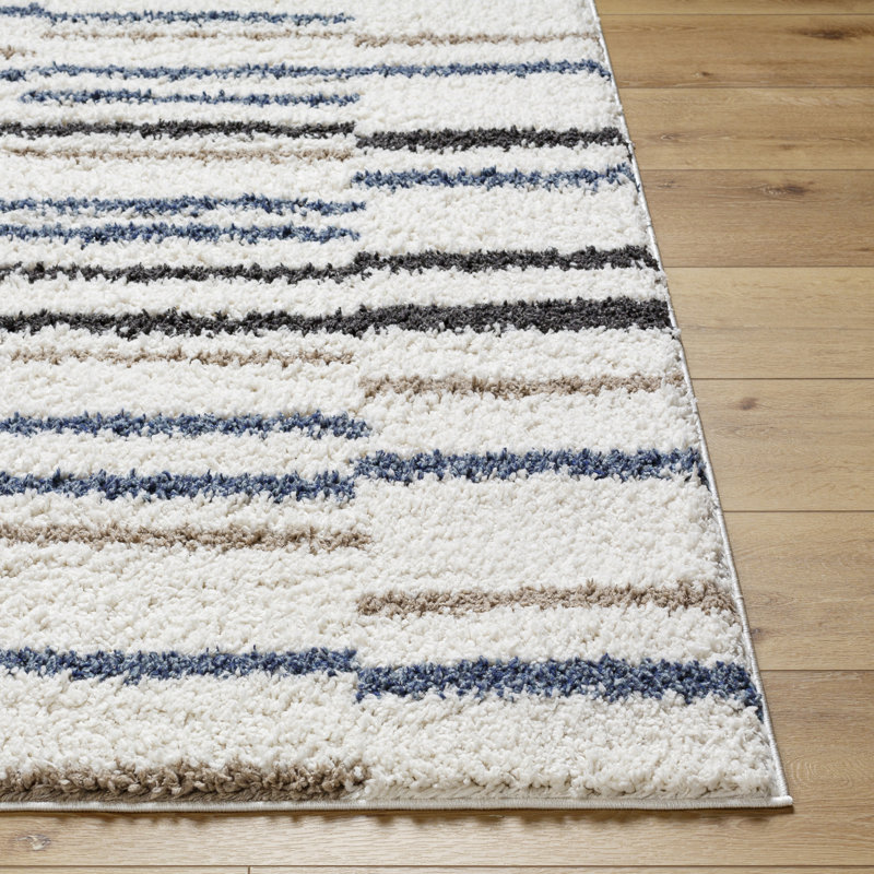 Bibbs Performance Striped Indoor Rug, Rectangle 7'10" x 10'