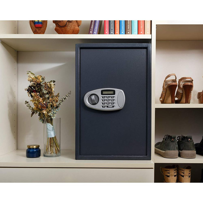 Security Safe Lock, Black, 20.5" H x 14.2" W x 13.8" D
