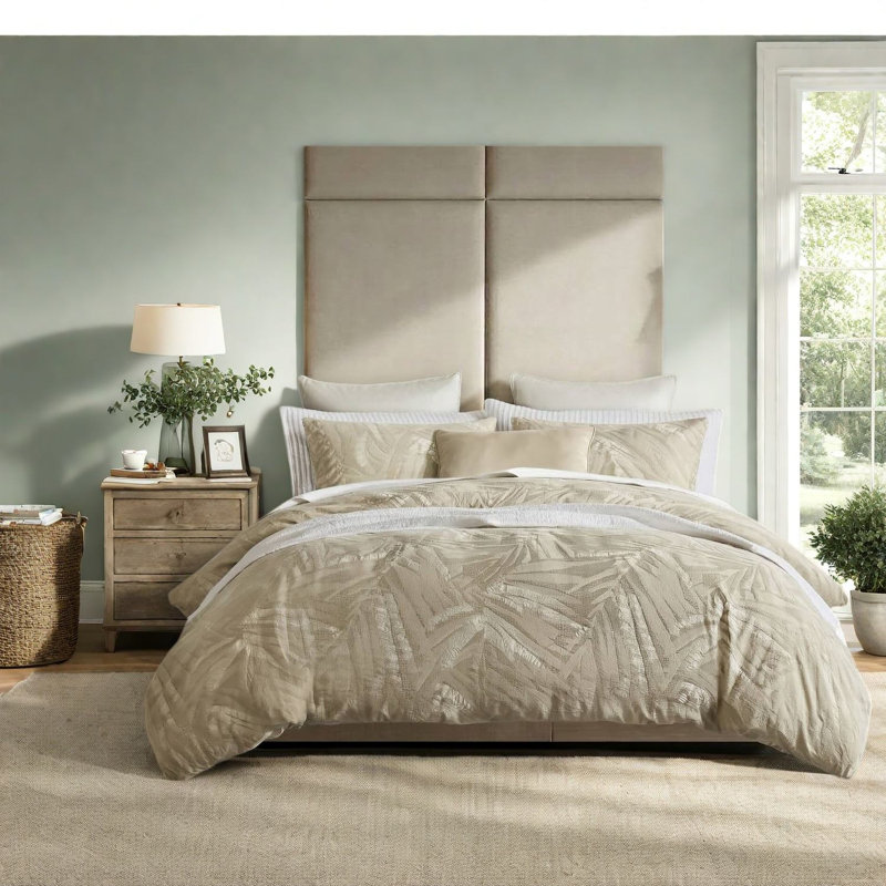 Ensembles de literie en coton haut de gamme de qualité supérieure, aspect lin moderne pour la maison
