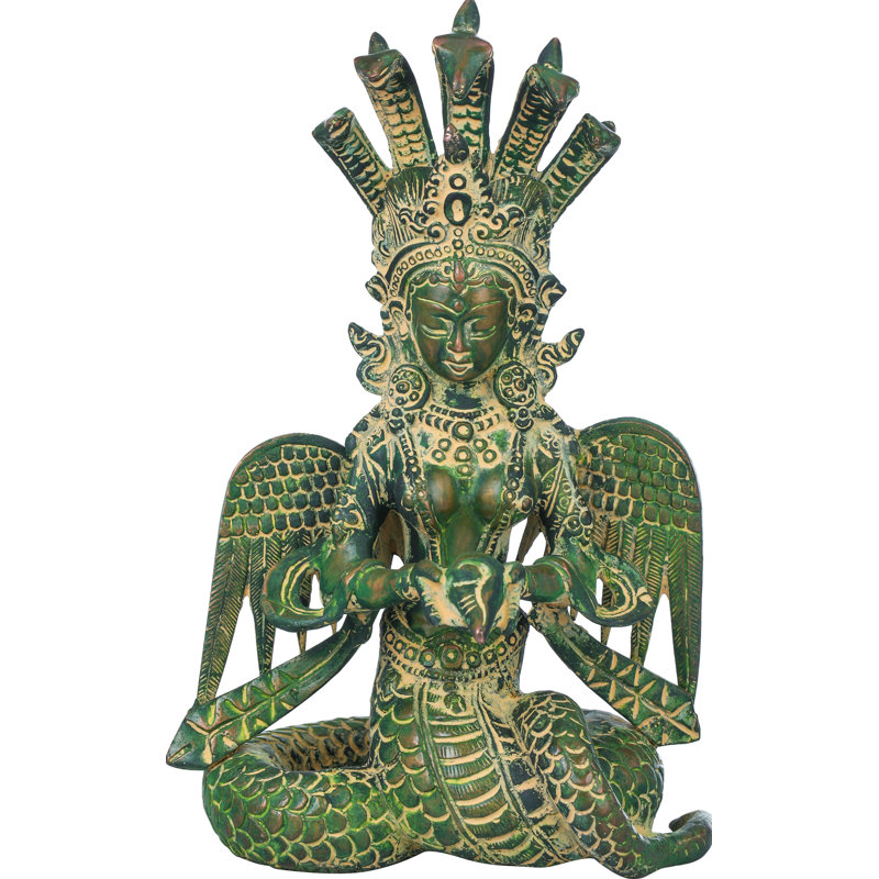 Religious & Spiritual Statue, Brown/Silver/Gold