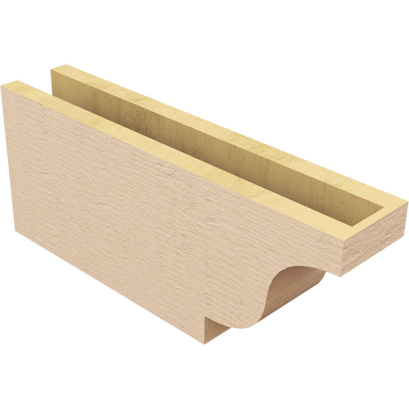 Queue de chevron Newport Woodgrain TimberThane, brun clair apprêté, H 8 po x l 20 po x P 4 po