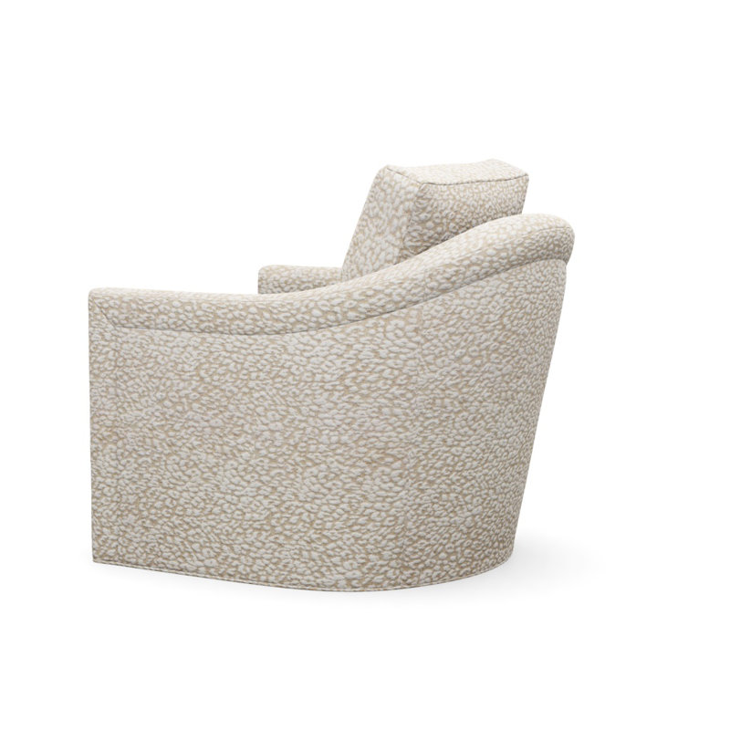 Catalina Swivel Armchair, Chevy Natural Polyester 4103-92, Expresso
