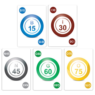GSE Bingo Calling Cards, Stiffness Bingo Game Playing Cards with High Visibility Numbers