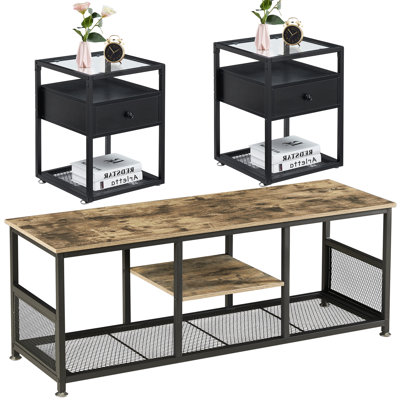 Ensemble de tables basses 3 pièces Auxter