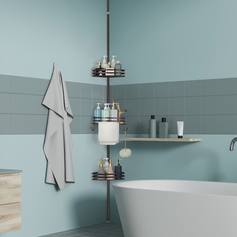 Tablette de coin pour salle de bain