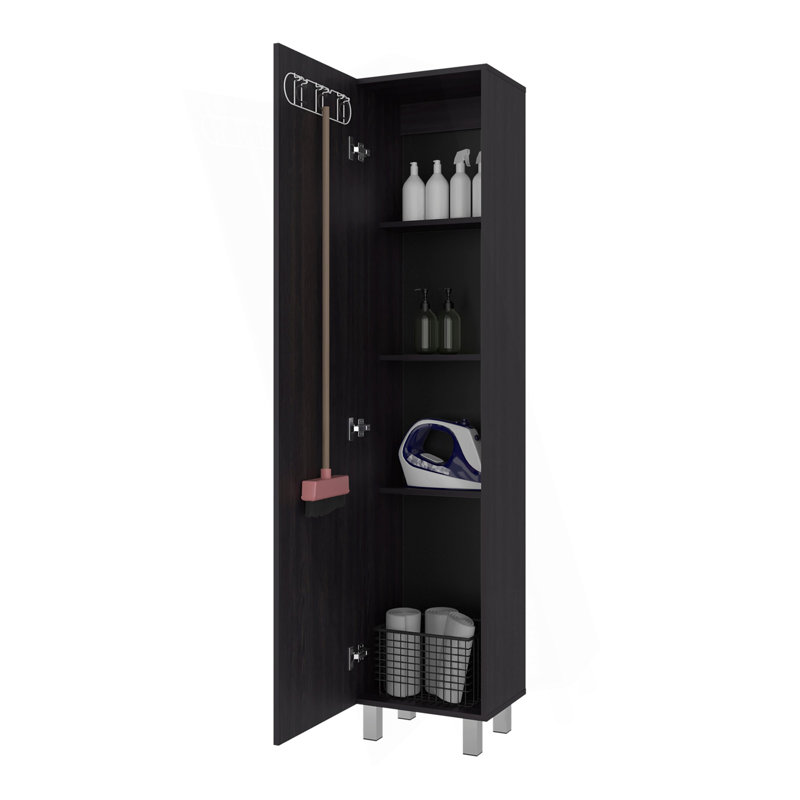 Storage Cabinet With Fixed Shelf, Wenge