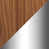 Walnut/Silver