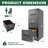 3 Drawer Metal Vertical File Cabinet with Lock for Office and Home, A4 Legal Letter Size, High Security and Easy Assembly-1238491476