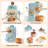 Tiny Land® Wooden Kids Play Coffee Maker Set