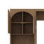 Lit escamotable moderne avec armoire latérale réversible, lumières DEL, tiroirs et armoires-439744406