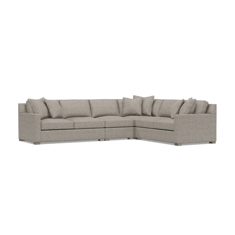 Kelsey Sectional, Tan Polyester