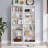 6-Tier Fixed Shelf Bookcase, 75" Tall Heavy-Duty Storage with Tip-Resistant Design-444976183