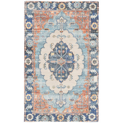 Tapis de performance géométrique tissé à la main Amanda
