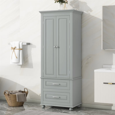 Grande armoire de rangement avec deux tiroirs pour la salle de bain / bureau