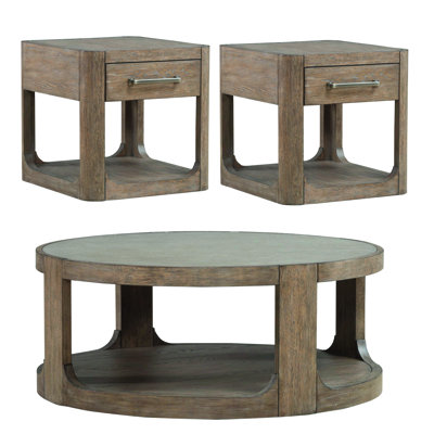 Harkarunjot Opt 3 Piece Living Room Table Set