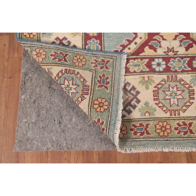 Light Blue Kazak Oriental Area Rug 10