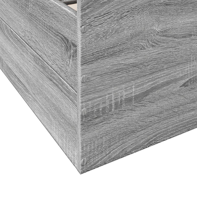 Ousman Bed, EU Kingsize - 160 x 200 cm, Grey Sonoma