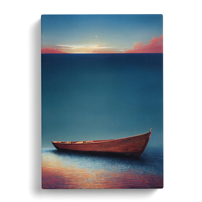 XC1022-3759X Resting Boat - Wrapped Canvas Print, 76cm H x 50cm W x 2cm D