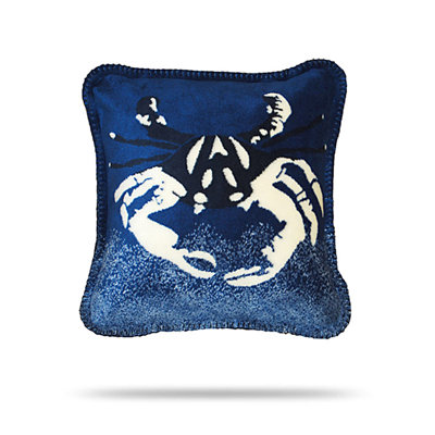  Atlantic Sand Crab Throw Pillow