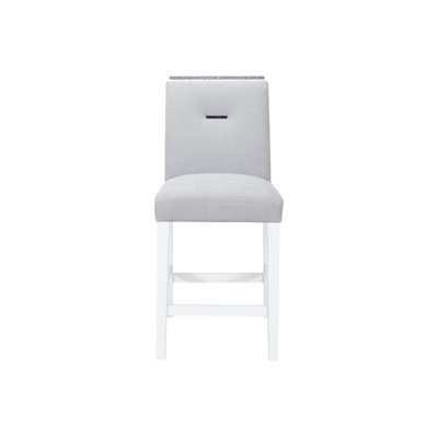 ARIYA GREY BAR STOOLSUpholstered Dining ChairsDining Room Chairs