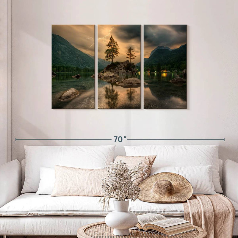 Alvord Magical Lakeside Mountain, H 28 po x l 45 po
