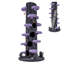 Arbre à chat multifonctionnel autoportant de 230 cm avec niches privées, violet