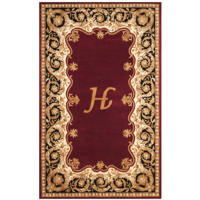 Lenora Hand Tufted Wool Pile Oriental Rug, Rectangle 5' x 8', H