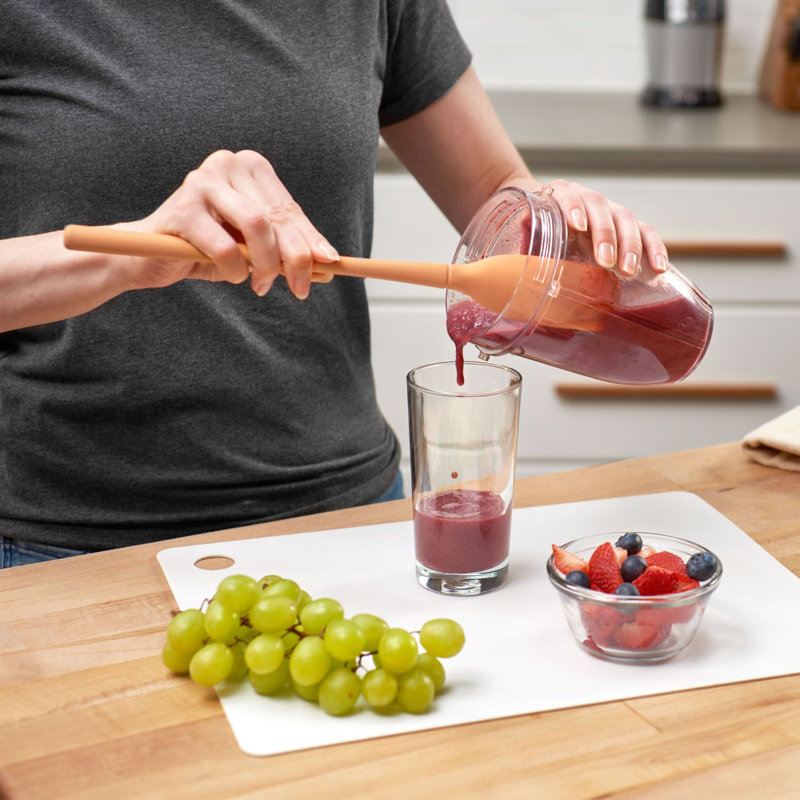 Tovolo Flex-Core® All Silicone Blender Spatula, Apricot