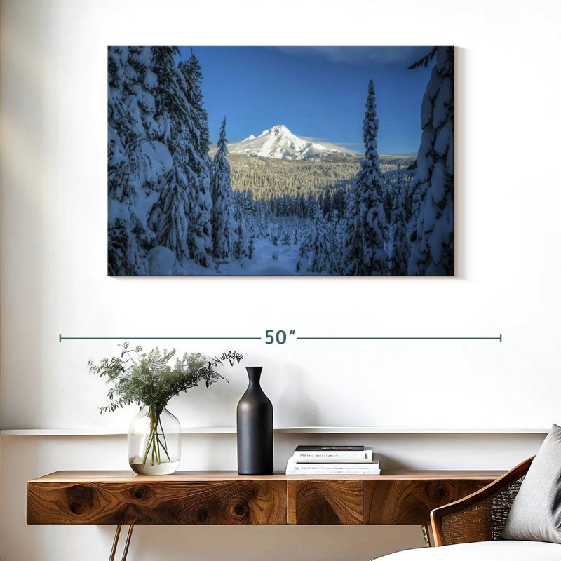 Alvord Mount Hood Winter Glimpse, H 26 po x l 39 po