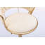Ensemble de 2 tabourets de bar avec repose-pieds chromé et base pivotante réglable en velours-1235971633