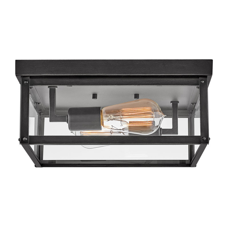 Beckham 2 - Bulb Outdoor Flush Mount, Black