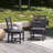 HDPE All-Weather Patio Dining Chair-2092434716
