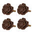 Camellia Napkin Ring Brown